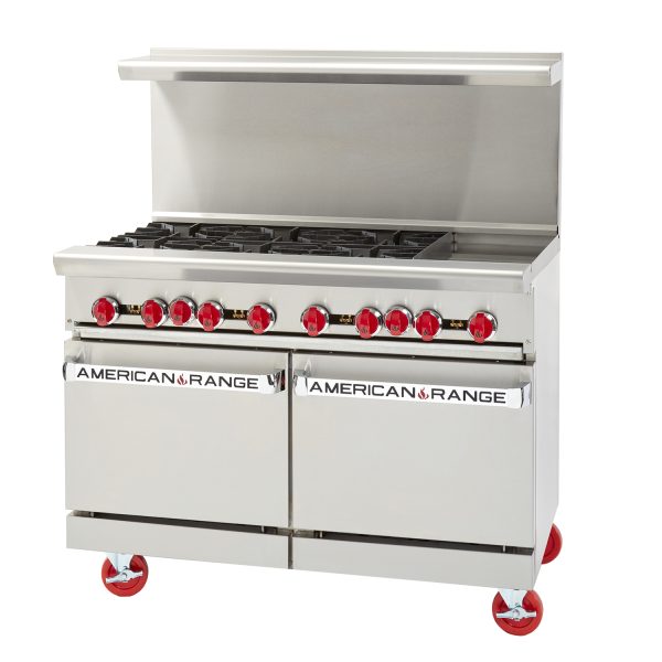 American Range48-inch Restaurant Range with Space Saver ovens