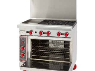 American Range 36-inch Restaurant Range open